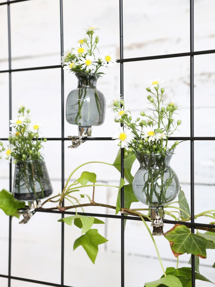 Vases sur pinces assortiment de 3 pièces Gris (1 pièce.) [IFS-28096]