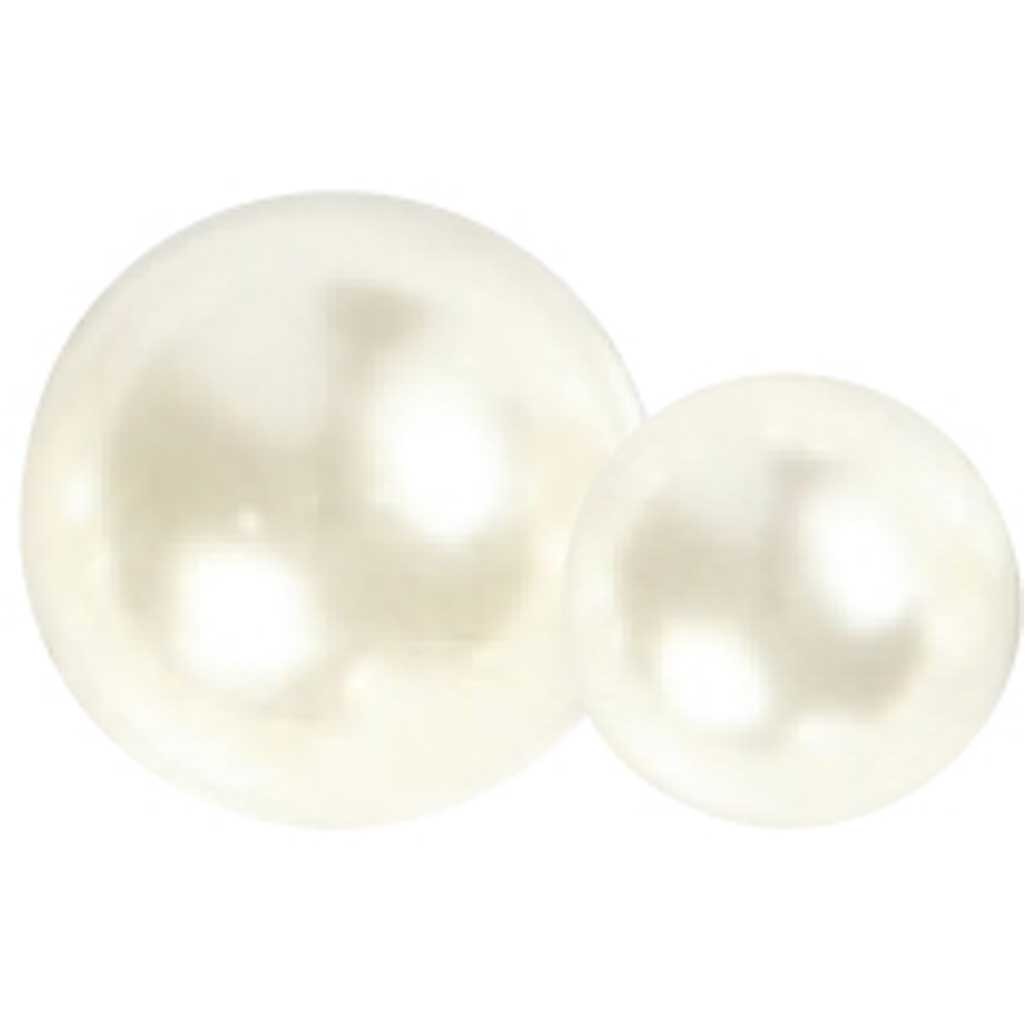 Demies perles, dim. 2-8 mm, blanc, 140 pièces/ 1 Pq. [HOB-28316]