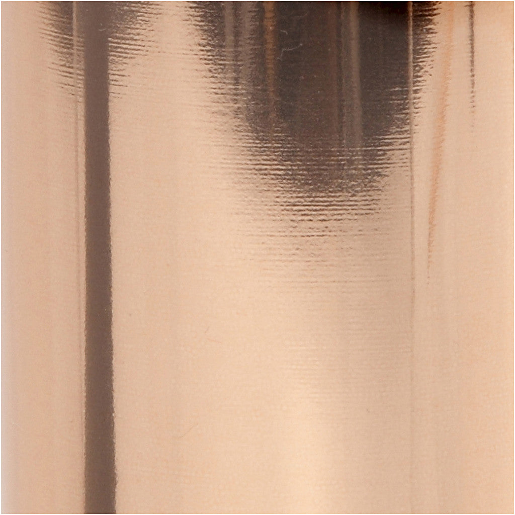 Film décoratif, L : 15,5 cm, ép. 0,02 mm, rose or, 50 cm/ 1 rouleau [HOB-283562]