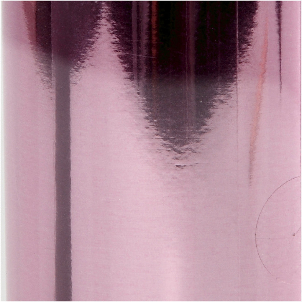 Film décoratif, L : 15,5 cm, ép. 0,02 mm, rose, 50 cm/ 1 rouleau [HOB-283564]