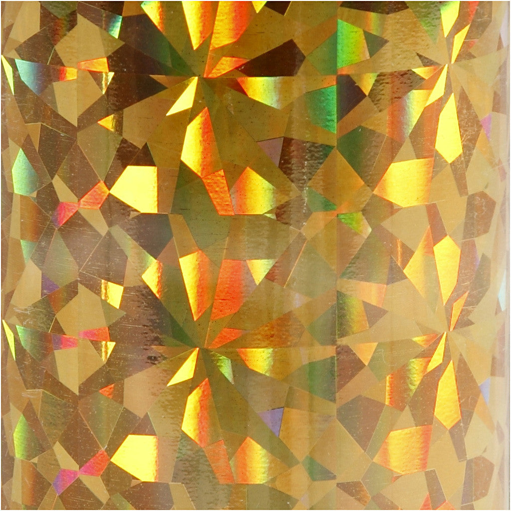 Film décoratif, L : 15,5 cm, ép. 0,02 mm, or, 50 cm/ 1 rouleau [HOB-283568]