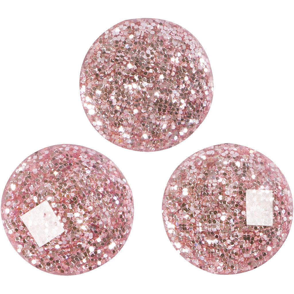 Pierres de strass, d 8 mm, rose clair, 32 pièces/ 1 Pq. [HOB-283809]