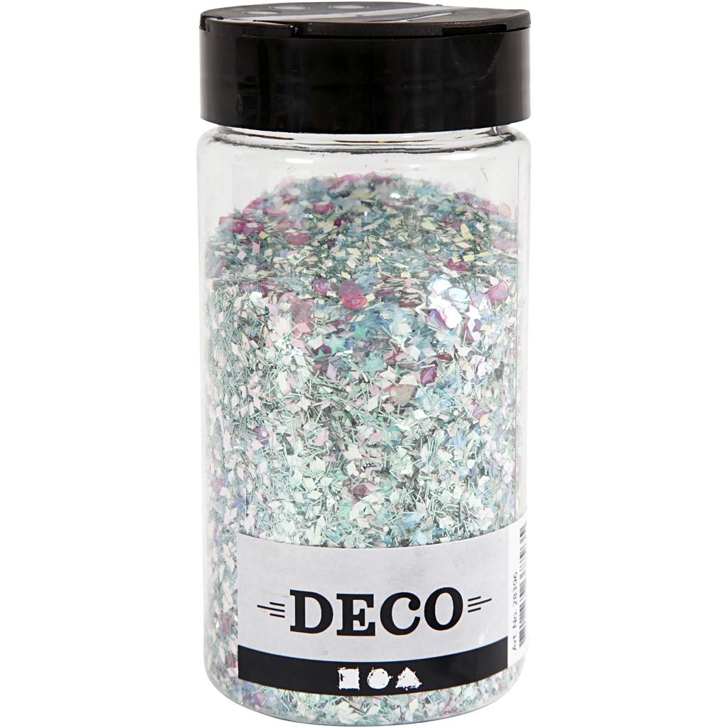 Assortiment de paillettes et de sequins, couleurs pastel, 170 gr/ 1 boîte [HOB-28396]