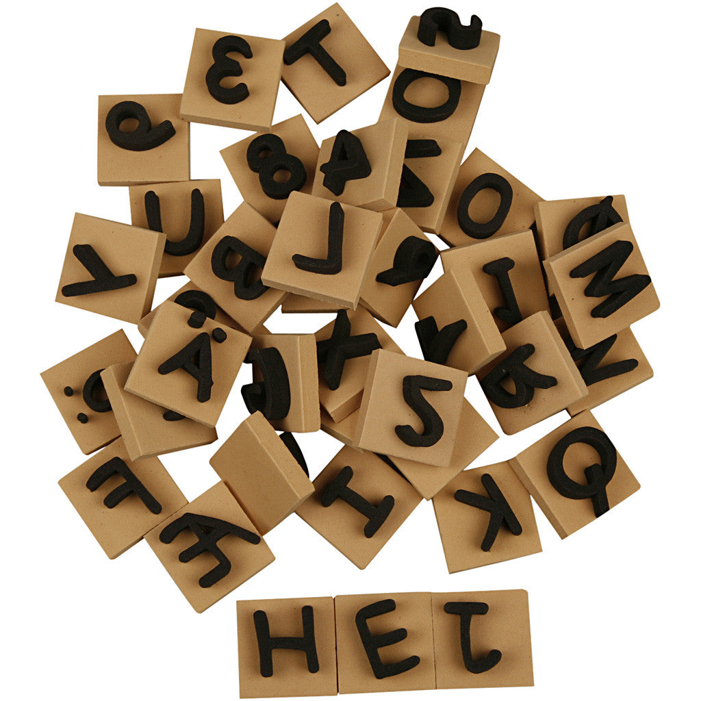 Tampons en mousse, dim. 3x3 cm, ép. 13 mm, 42 pièces/ 1 Pq. [HOB-28548]