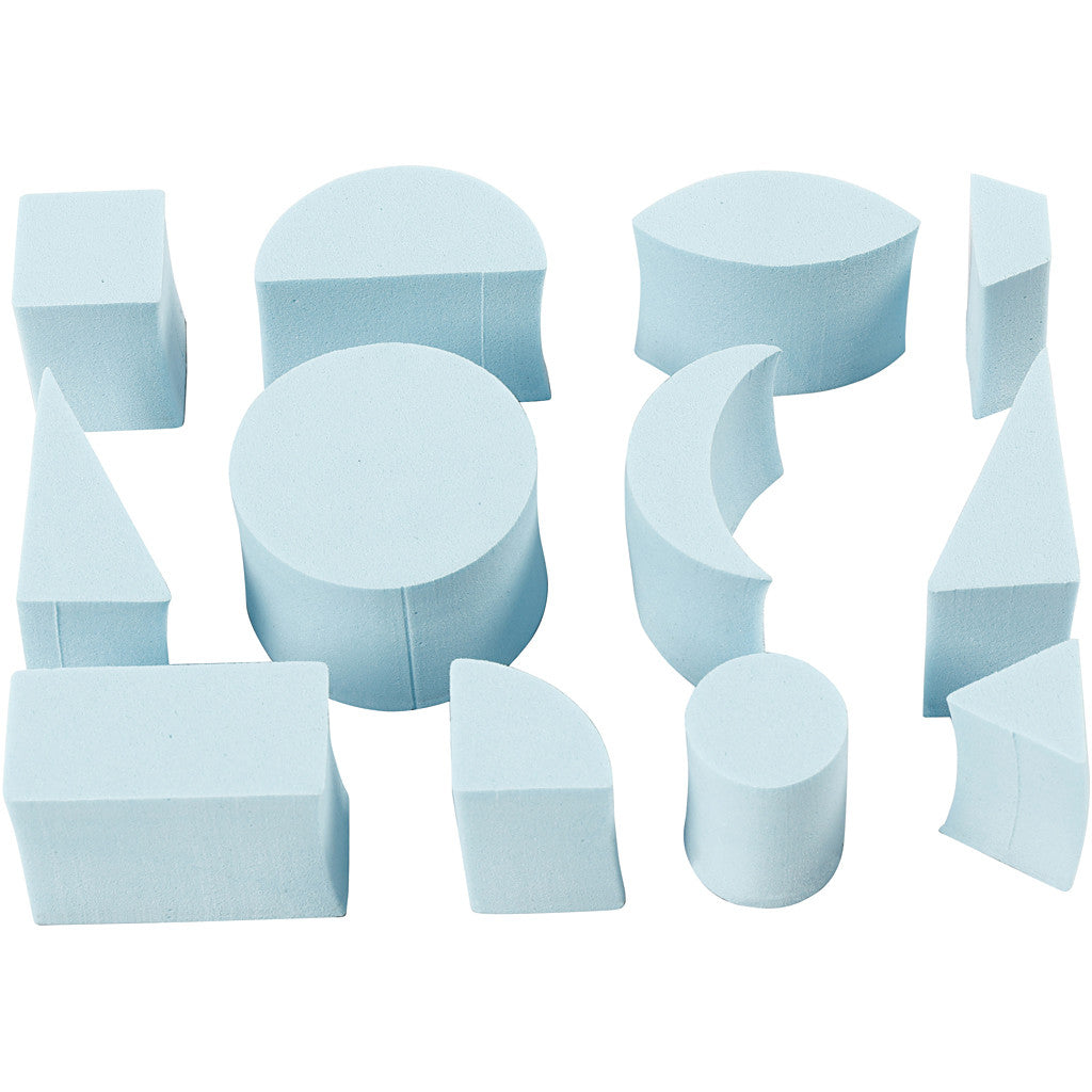 Tampons mousse, H : 25 mm, dim. 15-30 mm, 12 pièces/ 1 Pq. [HOB-28579]