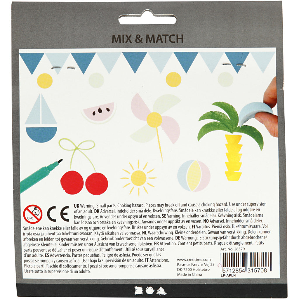 Tampons mousse, H : 25 mm, dim. 15-30 mm, 12 pièces/ 1 Pq. [HOB-28579]