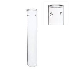 Tube à essai en verre Ø 3 cm, H. 20 cm, avec 2 trous (6 pièces) [IFS-29120]