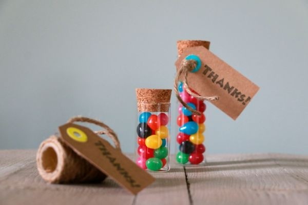 Tubes à essai en verre avec bouchon Ø3cm (12 pièces.) [IFS-29141]