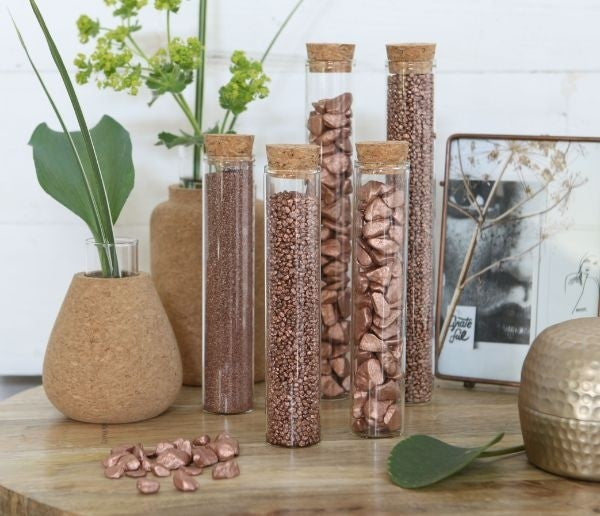 Tubes à essai en verre avec bouchon Ø3cm H: 20 cm (6 pièces.) [IFS-29144]