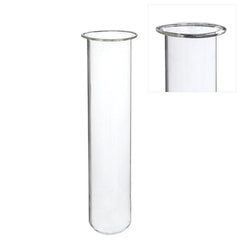 Tube à essai en verre Ø 4 cm, H. 20 cm, avec anneau Ø 5 cm (6 pièces) [IFS-29207]