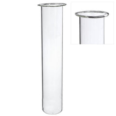Tube à essai en verre Ø 4 cm, H. 28 cm, avec anneau Ø 5 cm (6 pièces) [IFS-29208]