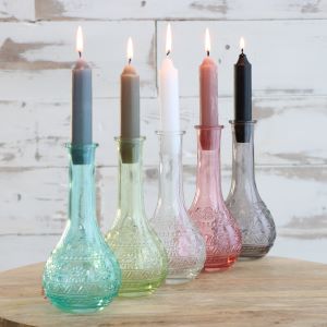 Vase à fleurs Paris Ø7.5cm et 16cm de haut Transparent (12 pièces.) [IFS-29720]