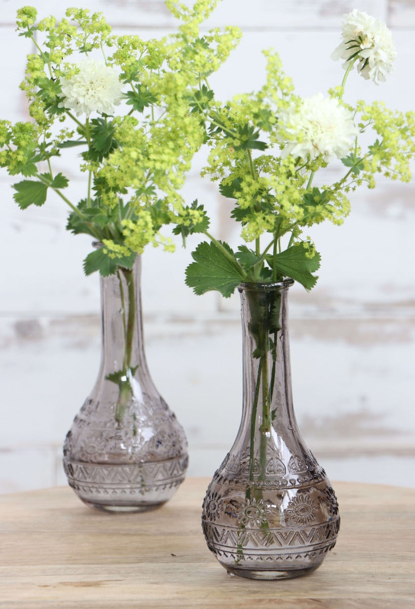 Vase à fleurs Paris Ø7.5cm et 16cm de haut Gris (12 pièces.) [IFS-29726]