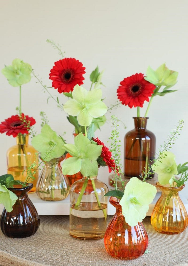 Vase à fleurs Ø7 h: 9 cm Assorti (12 Pcs) [IFS-29802]