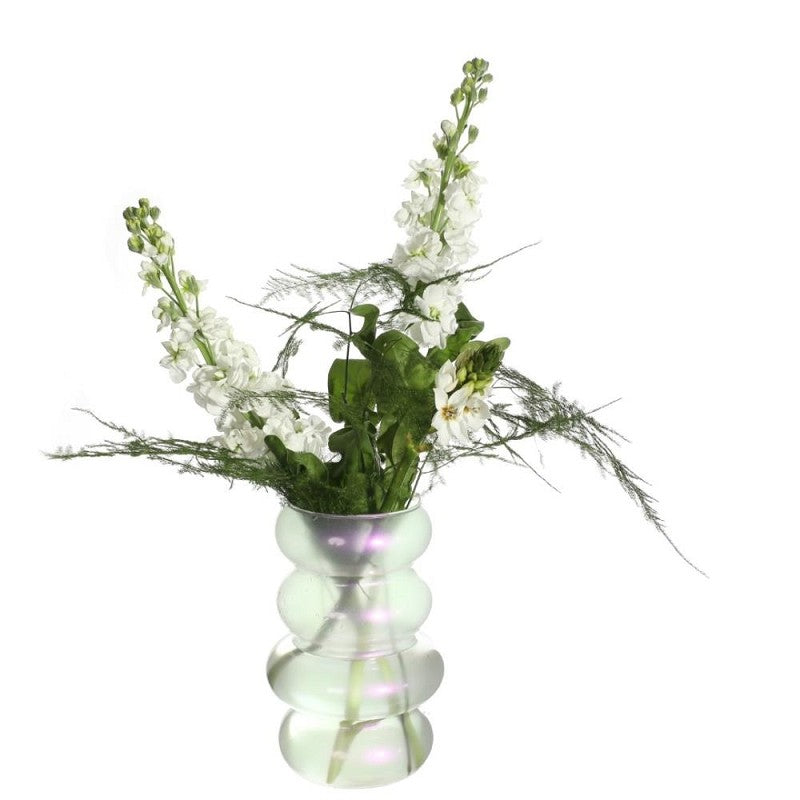 Vase à fleurs Ø10 cm H: 18 cm Perle (6 Pcs) [IFS-29929]
