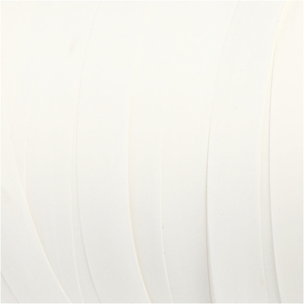 Ruban cadeau, L : 10 mm, mate, blanc, 250 m/ 1 rouleau [HOB-20027]