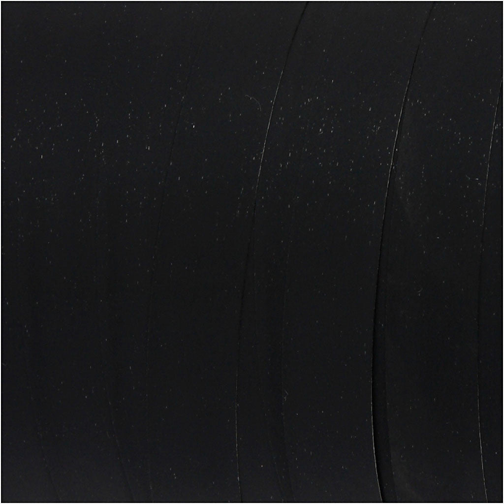 Ruban cadeau, L : 10 mm, mate, noir, 250 m/ 1 rouleau [HOB-20033]