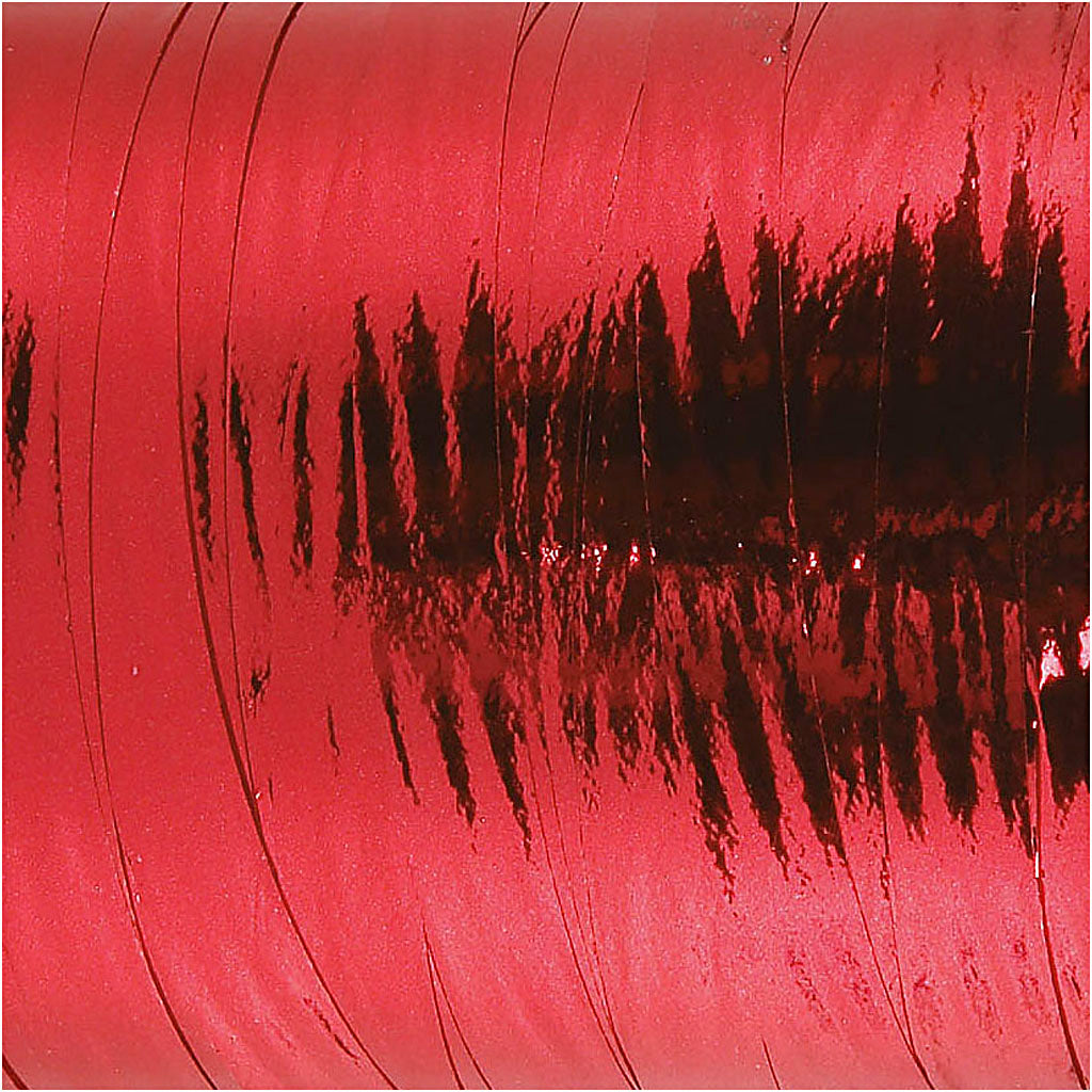 Ruban cadeau, L : 10 mm, brillante, rouge métallique, 250 m/ 1 rouleau [HOB-20223]