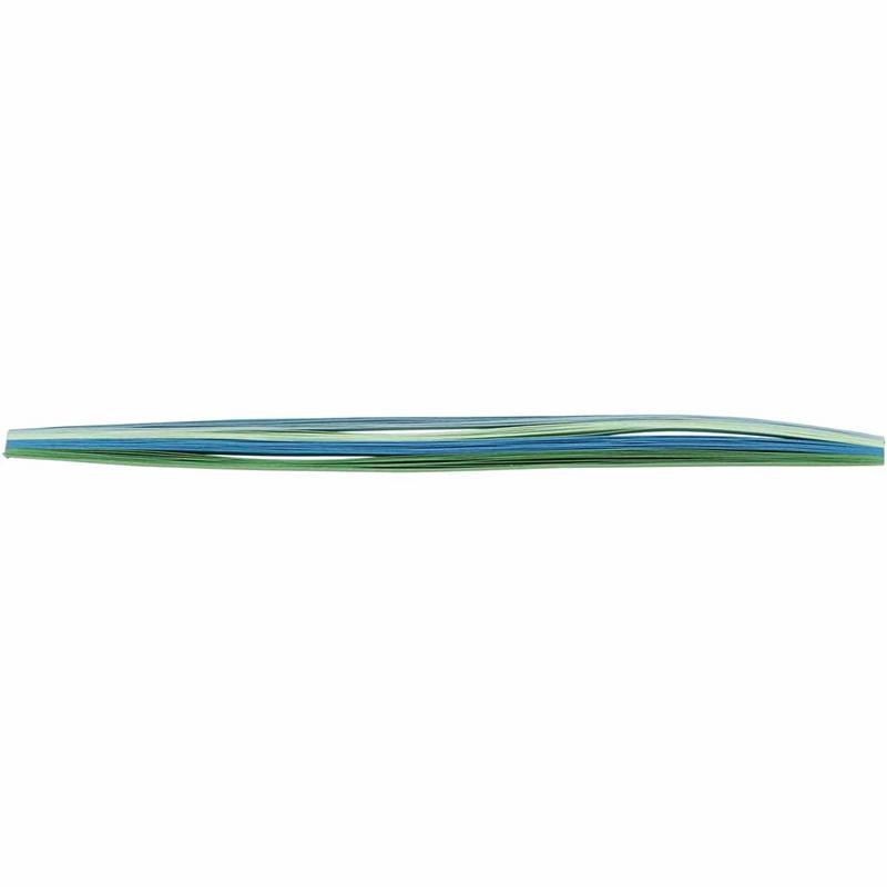 Bandes pour quilling, L : 78 cm, L : 5 mm, 120 gr, bleu, vert, vert citron, turquoise, 100 pièces/ 1 Pq. [HOB-20796]