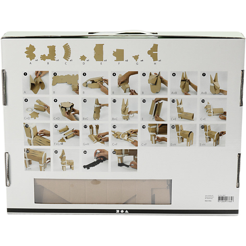 Piñata pour occasion festive, dim. 39x13x55 cm, couleurs pastel, 1 pièce [HOB-20827]