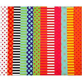 Papier Glacé, motifs, feuille 24x32 cm, 80 gr, ass. de couleurs, 50 flles ass./ 1 Pq. [HOB-20871]