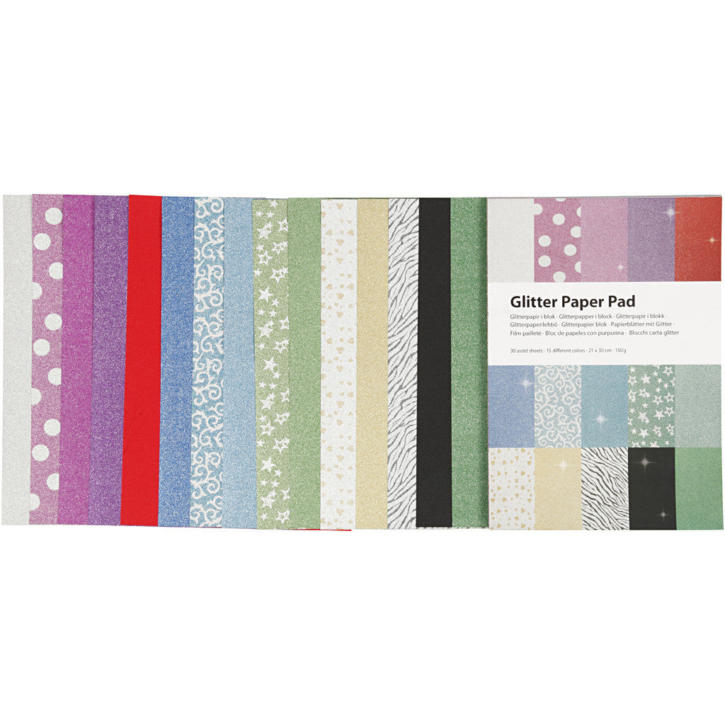 Film pailleté, A4, feuille 210x297 mm, 150 gr, 30 flles/ 1 pièce [HOB-21062]