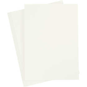 Papier Cartonné, A4, feuille 210x297 mm, 180 gr, blanc cassé, 20 flles/ 1 Pq. [HOB-211036]