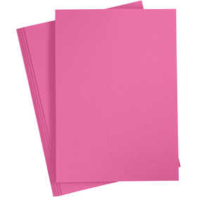 Papier Cartonné, A4, feuille 210x297 mm, 180 gr, rose, 20 flles/ 1 Pq. [HOB-211046]