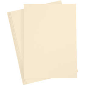 Papier Cartonné, A4, feuille 210x297 mm, 180 gr, beige, 20 flles/ 1 Pq. [HOB-21128]