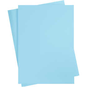 Papier Cartonné, A2, feuille 420x594 mm, 180 gr, bleu clair, 100 flles/ 1 Pq. [HOB-213056]