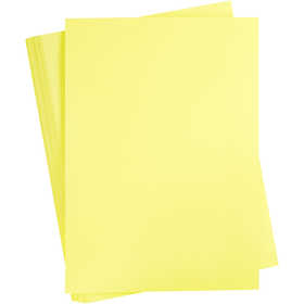 Papier Cartonné, A2, feuille 420x594 mm, 180 gr, jaune clair, 100 flles/ 1 Pq. [HOB-21311]