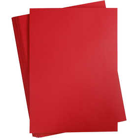 Papier Cartonné, A2, feuille 420x594 mm, 180 gr, rouge cerise, 100 flles/ 1 Pq. [HOB-21315]