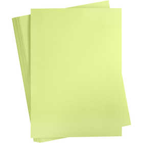 Papier Cartonné, A2, feuille 420x594 mm, 180 gr, vert clair, 100 flles/ 1 Pq. [HOB-21322]