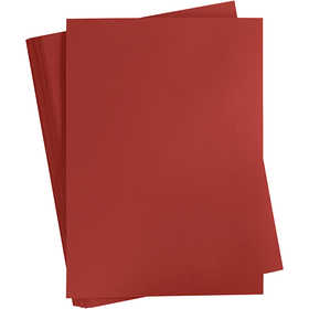 Papier Cartonné, A2, feuille 420x594 mm, 180 gr, rouge foncé, 100 flles/ 1 Pq. [HOB-21329]