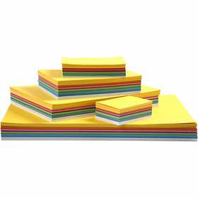 Carton de Printemps, A2,A3,A4,A5,A6, 180 gr, ass. de couleurs, 1800 flles ass./ 1 Pq. [HOB-21430]