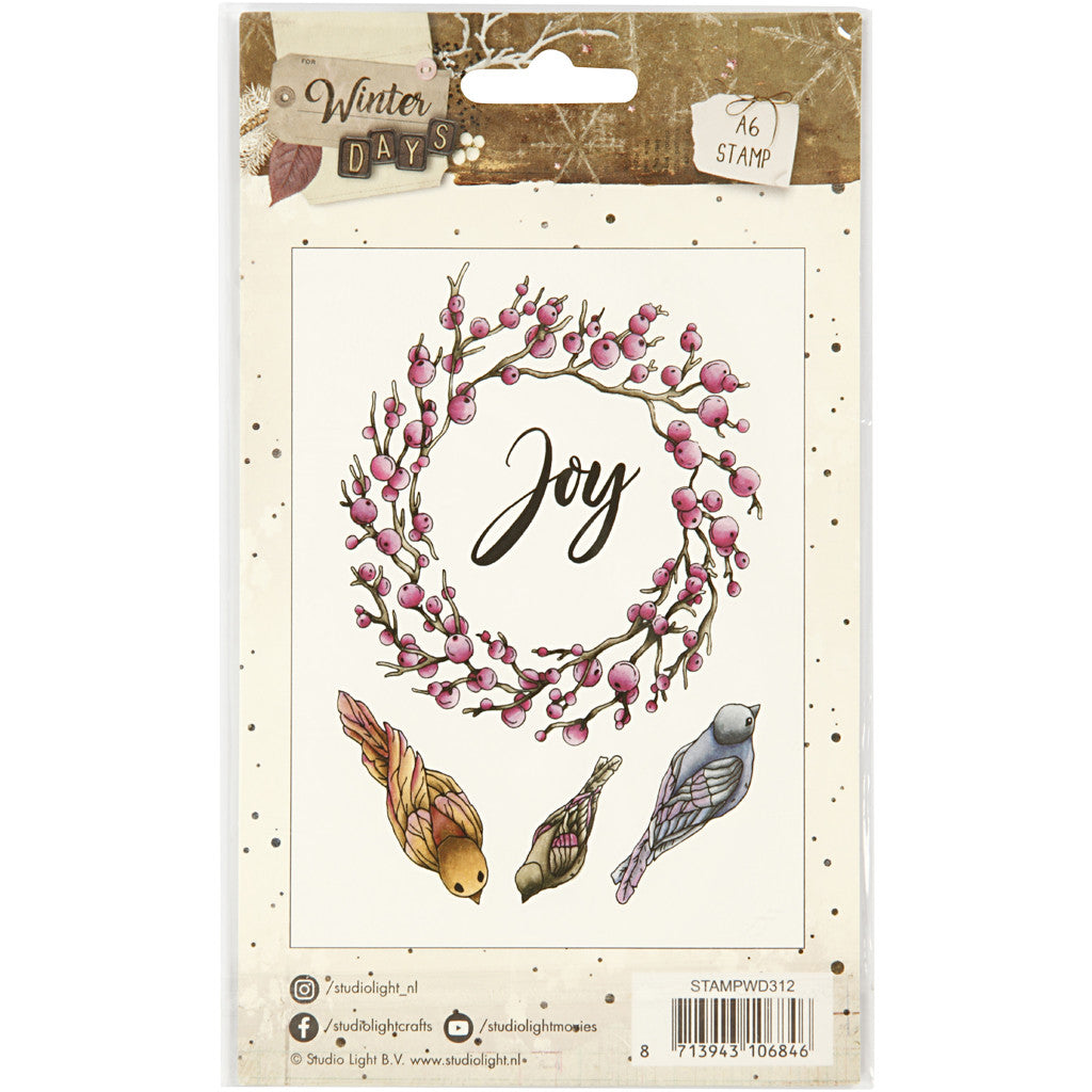 Timbres designs, joie, dim. 10,5x15 cm, 1 flles [HOB-21584]