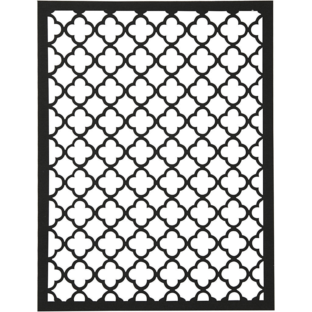 Bloc de papier cartonné avec des motifs façon dentelle, A6, feuille 104x146 mm, 200 gr, noir, naturel, gris, blanc, 24 pièces/ 1 Pq. [HOB-21605]