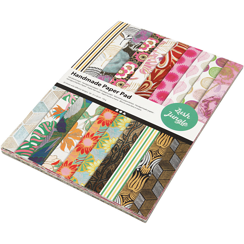 Papier Artisanal, A4, feuille 210x297 mm, 110-150 gr, 20 flles/ 1 Pq. [HOB-21637]