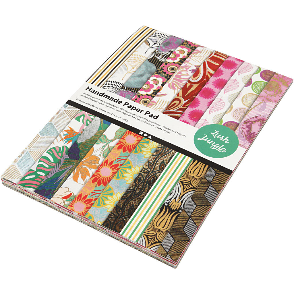 Papier Artisanal, A4, feuille 210x297 mm, 110-150 gr, 20 flles/ 1 Pq. [HOB-21637]