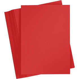 Papier Cartonné, A4, feuille 210x297 mm, 180 gr, rouge cerise, 100 flles/ 1 Pq. [HOB-21715]