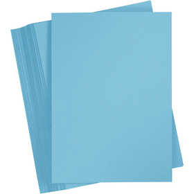 Papier Cartonné, A4, feuille 210x297 mm, 180 gr, bleu, 100 flles/ 1 Pq. [HOB-21720]