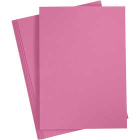 Papier cartonné, A4, feuille 210x297 mm, 220 gr, rose, 10 pièces/ 1 Pq. [HOB-219029]