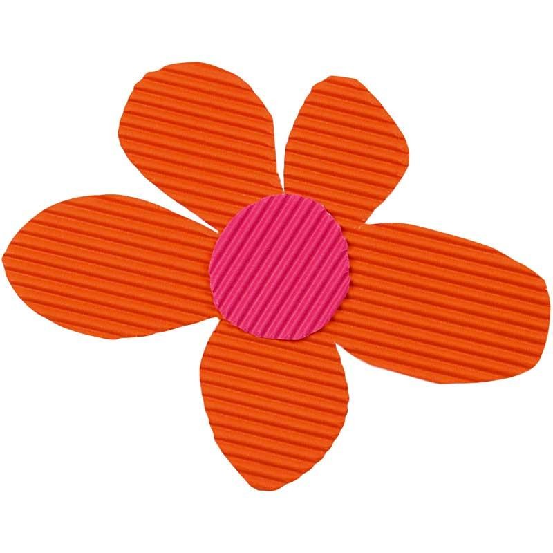 Carton ondulé, feuille 50x70 cm, 80 gr, ass. de couleurs, 15 flles/ 1 Pq. [HOB-21926]