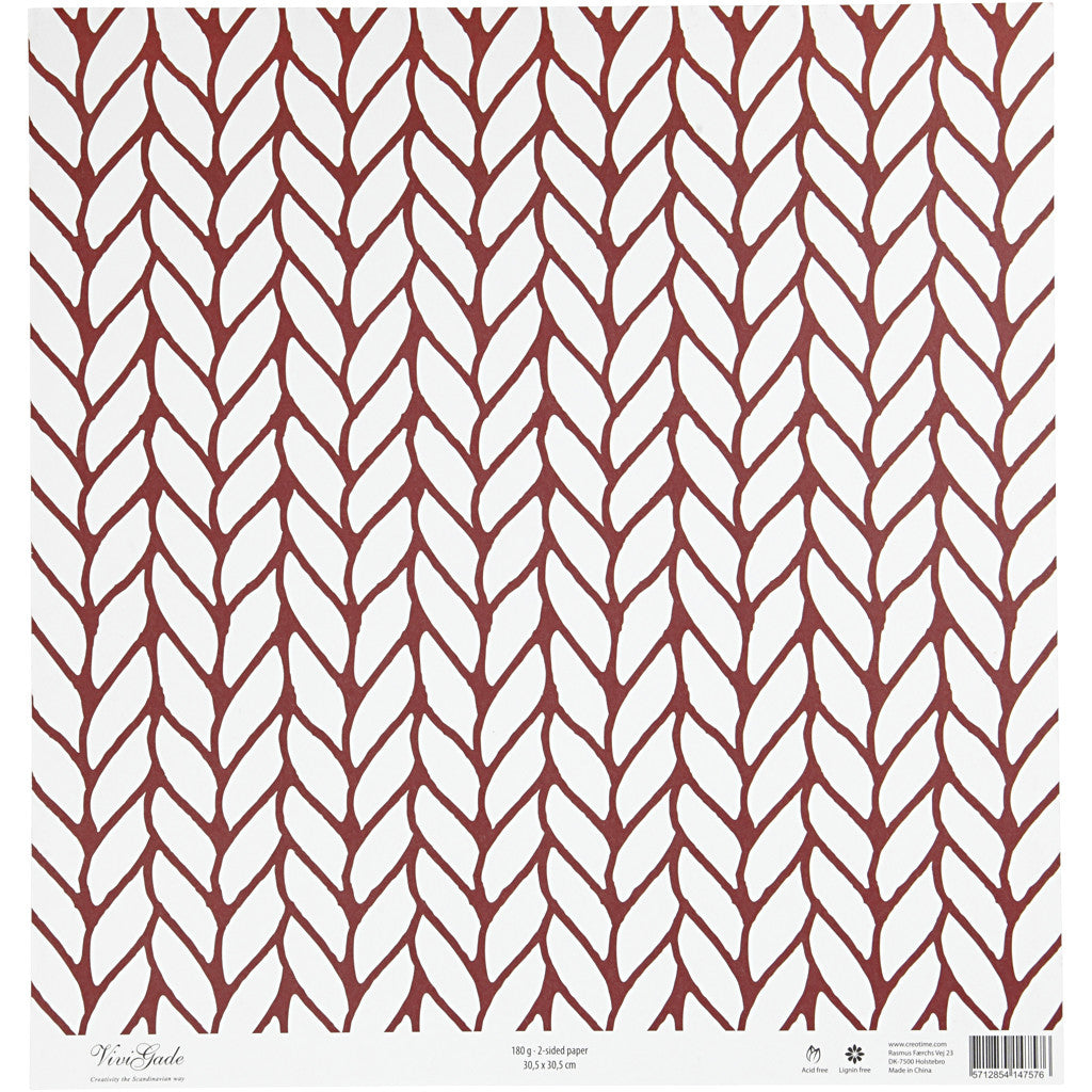 Papier Design, confort et tricot, feuille 30,5x30,5 cm, 180 gr, 5 flles/ 1 Pq. [HOB-22525]