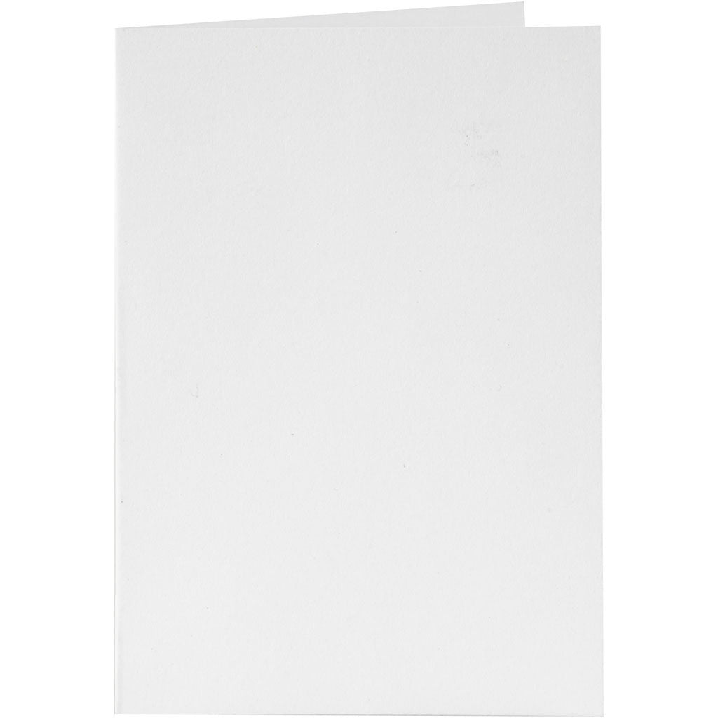 Cartes et enveloppes, dimension carte 10,5x15 cm, dimension enveloppes 11,5x16,5 cm, 110+230 gr, blanc, 6 set/ 1 Pq. [HOB-23010]
