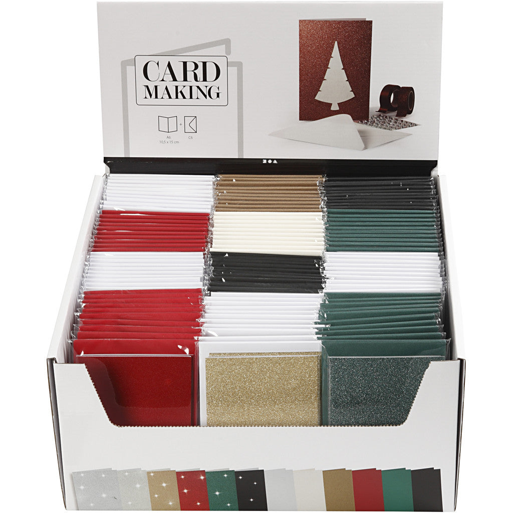 Cartes et enveloppes, dimension carte 10,5x15 cm, dimension enveloppes 11,5x16,5 cm, 12x10 Pq./ 1 Pq. [HOB-23030]