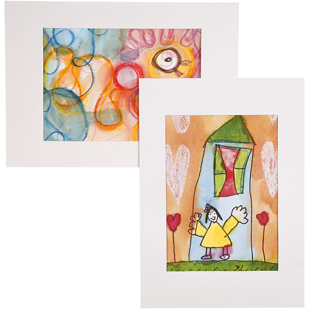 Passe-partout, dim. 19,8x28 cm, 500 gr, blanc, 100 pièces/ 1 Pq. [HOB-23598]