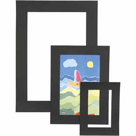 Passe-partout, ép. 0,4 mm, 270 gr, noir, 75 pièces/ 1 Pq. [HOB-23602]