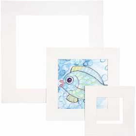 Passe-partout, ép. 0,4 mm, 270 gr, blanc, 75 pièces/ 1 Pq. [HOB-23611]