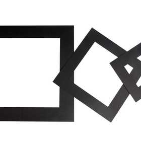 Passe-partout, ép. 0,4 mm, 270 gr, noir, 75 pièces/ 1 Pq. [HOB-23612]